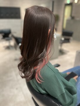 ソル 八王子(SOL) チラッと見えるのが可愛いイアリングカラー*コーラルピンク