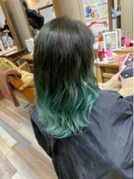 ライズ バイ レボ 柏店(RISE by REVO) ボブ/カーキグレージュ/大人かわいい/フェザーバング