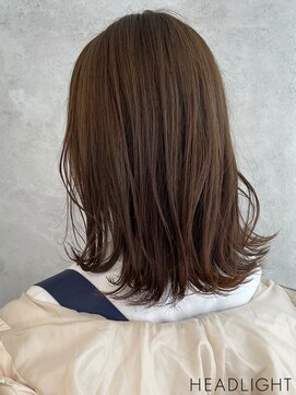 ソーエン バイ ヘッドライト 札幌琴似店(soen by HEADLIGHT) カーキベージュ×外ハネミディアム_807M1533_2