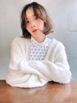 メーヴェ(Mowen) mowen 南堀江　パーマショート×ブラウンカラー×アンニュイ