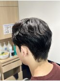 ソンガン風シースルーマッシュ×ダウンパーマ