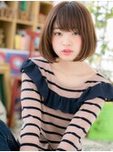 大人可愛いインナーカラー前下がりミニボブc5北浦和20代30代40代