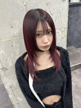 スノットバイガルテ(SNOT by GARTE) レイヤーカット×ボルドーカラー