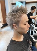 【IRIE HAIR赤坂】スパイキーショート×ブリーチカラー×メンズ