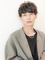 ハバナ 立川(HAVANA)&nbsp;韓国マッシュダークアッシュニュアンスパーマメンズカット黒髪