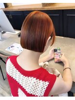 マジコ 下北沢本店(Magico)&nbsp;ボブ/オレンジベージュカラー/ブリーチ/ダブルカラー/下北沢