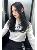 アッシュカラーザクザクレイヤーカット 【韓国ヘア 大阪 梅田】