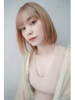 ギークス(GEEKS)&nbsp;【GEEKS渋谷】ブロンドベージュ/ハイトーンボブ/冬カラー/透明感