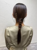 シュリット(schritt) タイトスタイル渋谷ヘアセット タイトポニー UCHIDA