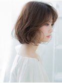 Aラインボブ外国人風イヤリングカラーTb12越谷20代30代40代