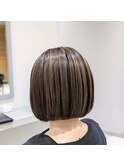 コントラストハイライトボブ