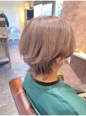 【Hair　Cssita】抜け感たっぷり♪ウルフカット　ベージュカラー