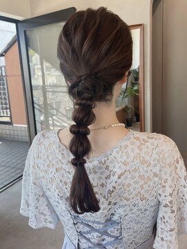 ロンド ボーイ 表参道(Lond BOY) お呼ばれヘアアレンジ/イベントヘアアレンジ/編みおろし/表参道