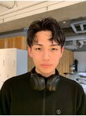 センターパートニュアンスパーマメンズマッシュパーマ札幌大通