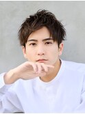 スパイキーショート20代30代40代◎アップバングダークアッシュ