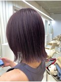 ボブレイヤー×ラベンダーブラウン