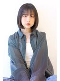 内巻き切りっぱなしボブ