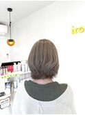 ミルクティーベージュ×ショートウルフ