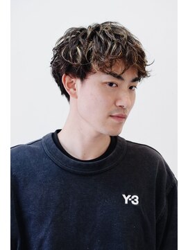 メンズショート　ニュアンスパーマ