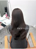 モカグレージュ/顔周りカット/くびれ巻き/原宿/表参道