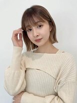 アッシュ 成増店(Ash)&nbsp;透明感ベージュの切りっぱなしボブ