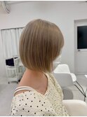 大分ショートボブ顔周りレイヤーカット髪質改善カラー