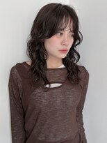 フィルムス 横浜(FILMS+)&nbsp;デジタルパーマ/ミディアムレイヤー/韓国巻き風/顔周りカット