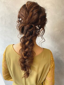 グレース(GRACE) パーティヘアセット編み下ろし＊担当坂本