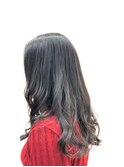ロングレイヤー/無造作パーマ/デジタルパーマ/艶カラー/30代40代