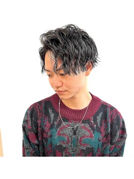 銀座マツナガ 浅草店 ツイストスパイラルパーマ/アップバングマッシュツーブロ