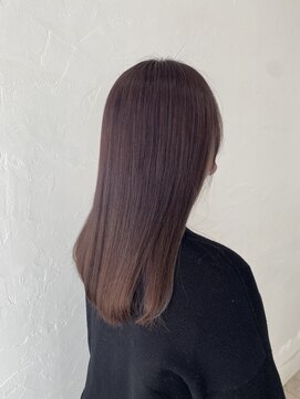 ヘアデザイン マノス(hair design mano's) プラチナベージュ/エアストレート/インナーカラー