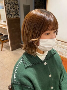 ネオリーブカップ 町田店(Neolive capu) 切りっぱなしボブ&シースルーバング