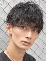 ツイストスパイラルパーマ波巻きスパイラルツーブロック