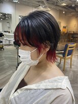 エル(EL by green)&nbsp;《tomi》ショートウルフ×インナーレッド