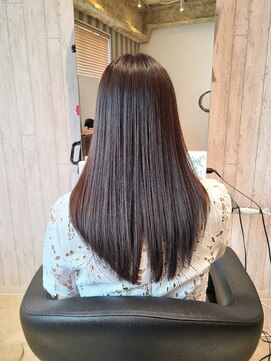 ヘアサロン フラット(hair salon flat) プロテスTRうるツヤ髪黒髪暗髪ナチュラル大人可愛いロング