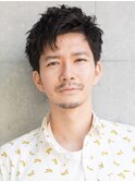 大人のベリーショート×ナチュラルパーマ