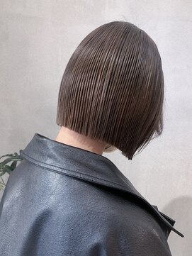 ロンドエニカ 大宮(Lond enika) ボブアッシュカラーレイヤーロンググレーベージュ[大宮]