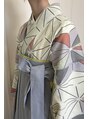 アオ 花咲町(a-o) 次女の卒業式に着る袴の着付けの練習中です!