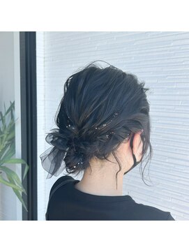 アパートメントヘアー ゆるふわシニヨン/ヘアセット/ヘアアレンジ