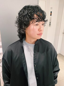 エイゾー 銀座(EIZO) マッシュウルフ×パーマ