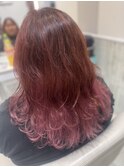 桜ピンク×インナーカラー/幕張本郷/ケアブリーチインナーカラー