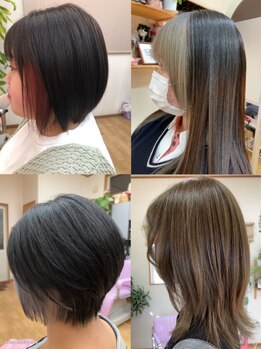 エミュウ(Emue)の写真/女性ならではの目線であなたに似合う理想の仕上がりに！すきばさみを使わない高いカット技術で扱いやすさ◎