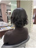 ボブパーマ/プードルパーマ/コテ巻き風パーマ/前髪パーマ