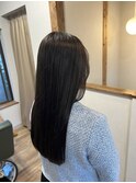 暗髪カラー/ダークアッシュ/タイトストレート20代30代