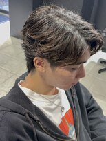 アウル 心斎橋(owl)&nbsp;フェザーパーマ/ニュアンスパーマ/センターパート/メンズウルフ