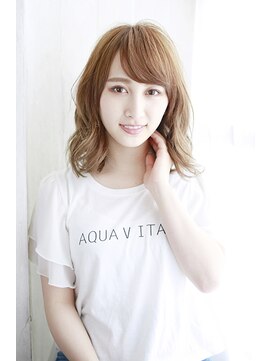 シュシュット(chouchoute) ミニウルフホワイトグレージュデジタルパーマチェリーブラウン30