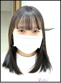 前髪から顔回りの縮毛矯正ストレート（特化/髪質改善/薬剤使用）