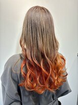 アトリア 横浜(Atria)&nbsp;ミルクティーベージュ×オレンジグラデーション推しカラー