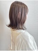 ブリーチなしミルクティーカラー