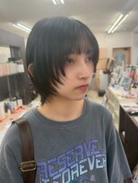 美容室 びゃんびゃん 社店&nbsp;黒髪/クラゲヘア/小顔に見せるヘア/ショートレイヤー/ショート